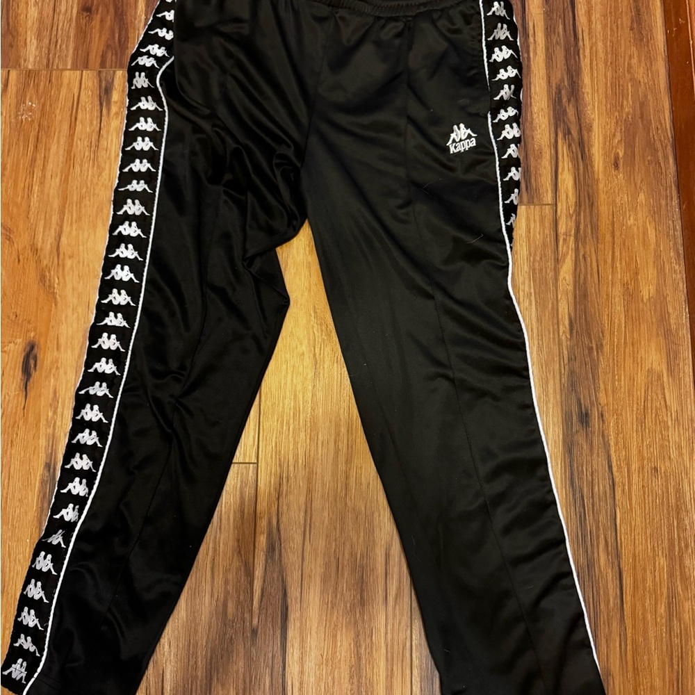 Kappa Kids Black Track Pants